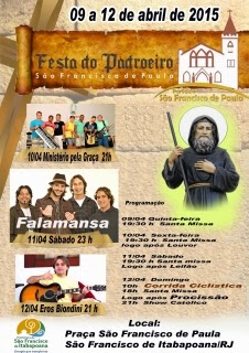 Shows nacionais nos festejos do padroeiro de São Francisco de Itabapoana